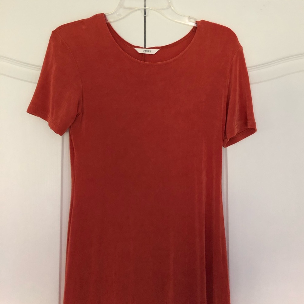 SALE Fiore Boutique Burnt Orange Stretchy Dress